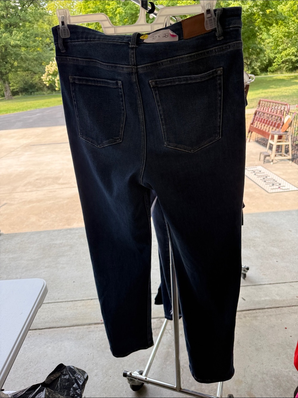 BKE Dark Blue Cropped Slim Ankle Jeans